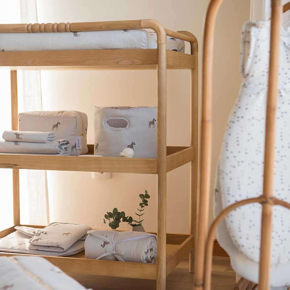 Cesta de tela Bebé Gloop - Beige Beige-4