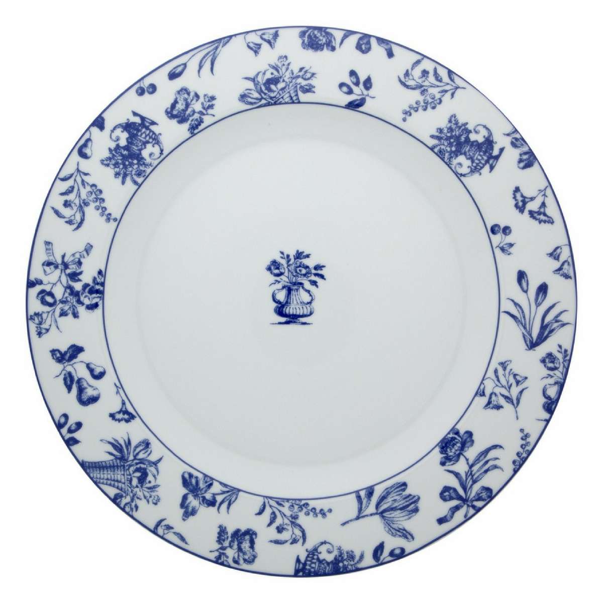Imagen 1 de Fuente Redonda Chintz Azul Vista Alegre - Azul Azul