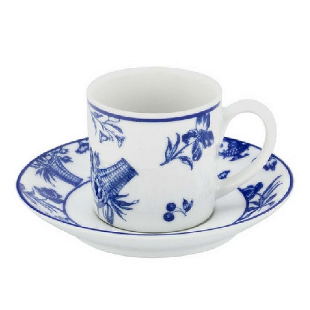 Imagen 1 de Taza de café con plato Chintz Azul Vista Alegre Azul