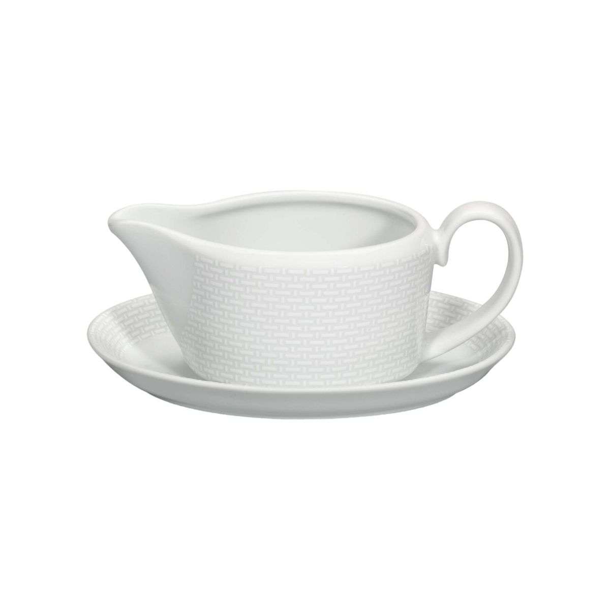Imagen 0 de Salsera con plato Cesta Vista Alegre Blanco