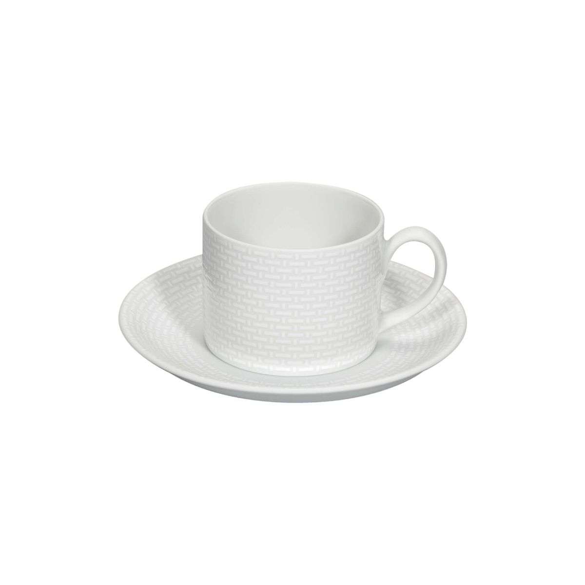Imagen 0 de Taza de té con plato Cesta Vista Alegre Blanco