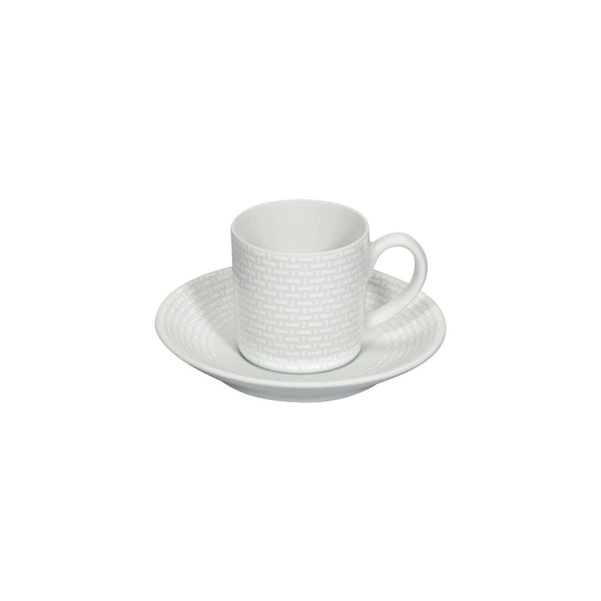 Imagen 0 de Taza de café con plato Cesta Vista Alegre Blanco
