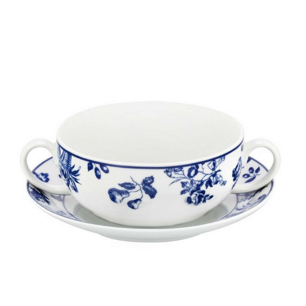 Imagen 1 de Taza de consomé con plato Chintz Azul Vista Alegre - Azul Azul