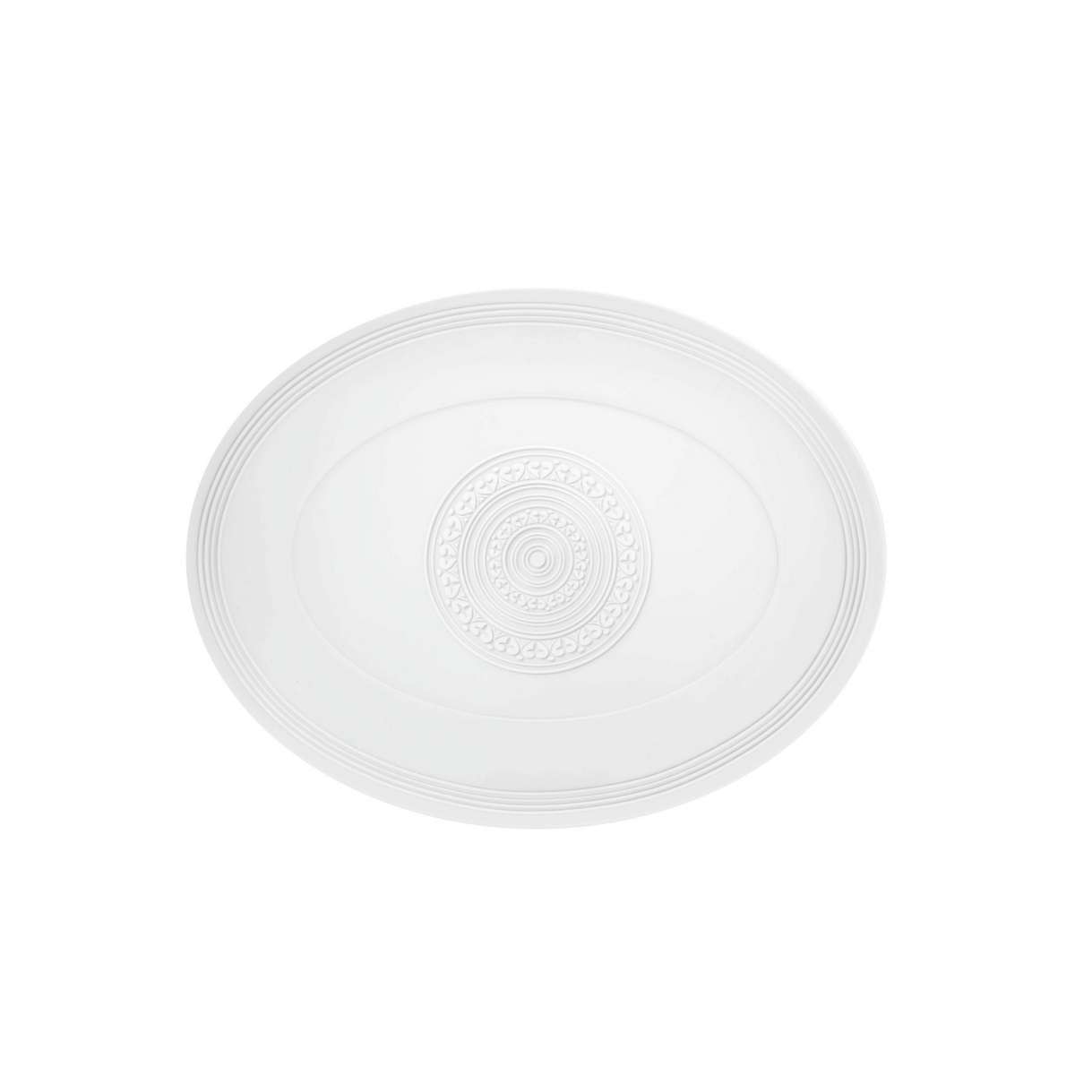 Imagen 1 de Fuente Oval Ornament Vista Alegre - Blanco Pequeña Blanco