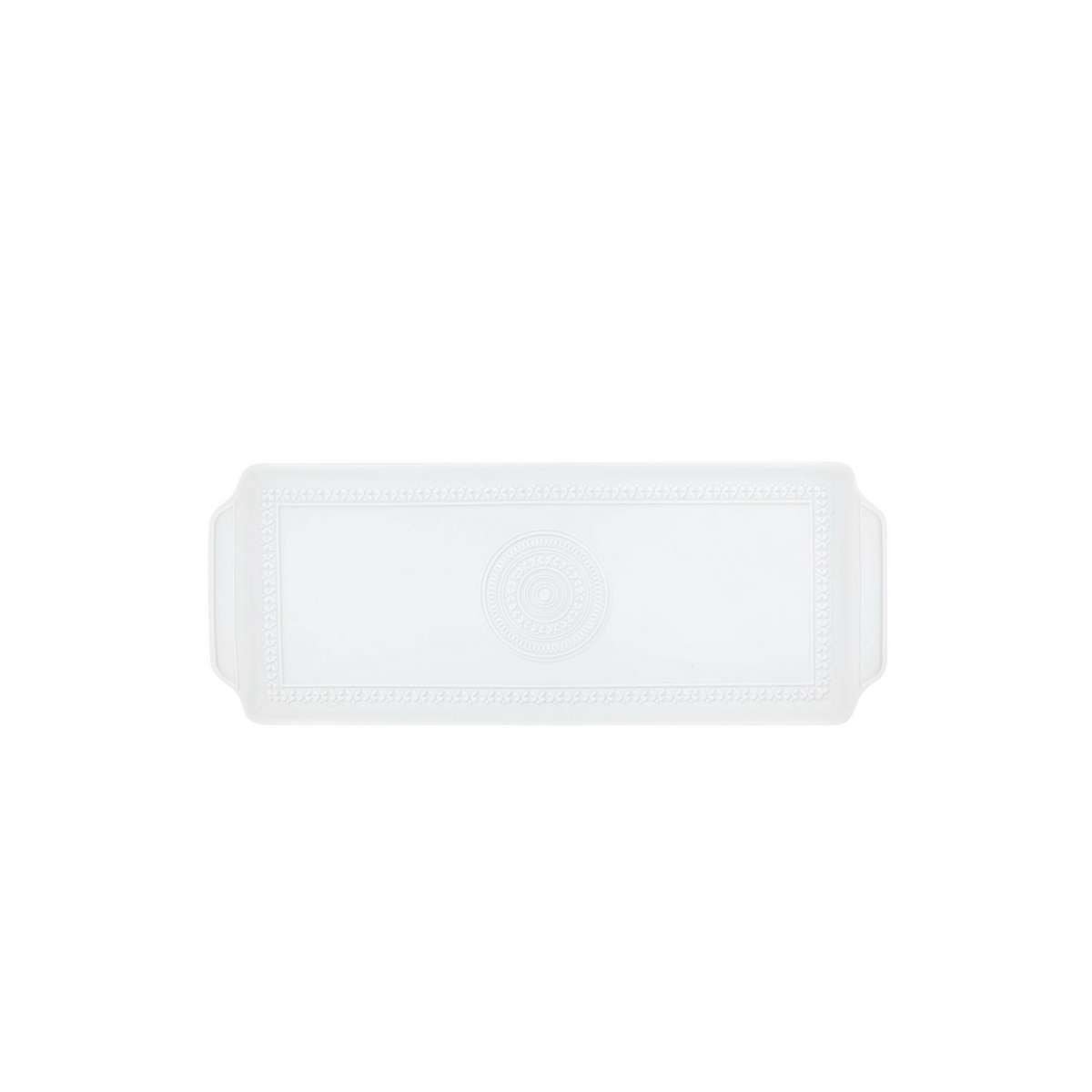 Imagen 1 de Bandeja rectangular Ornament Vista Alegre - Blanco Blanco