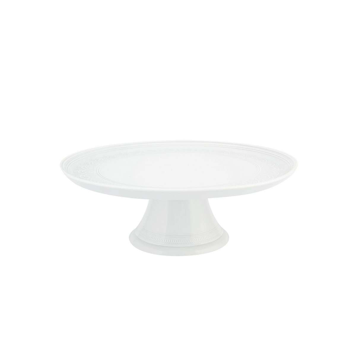 Imagen 0 de Plato de tarta con pie Ornament Vista Alegre Blanco