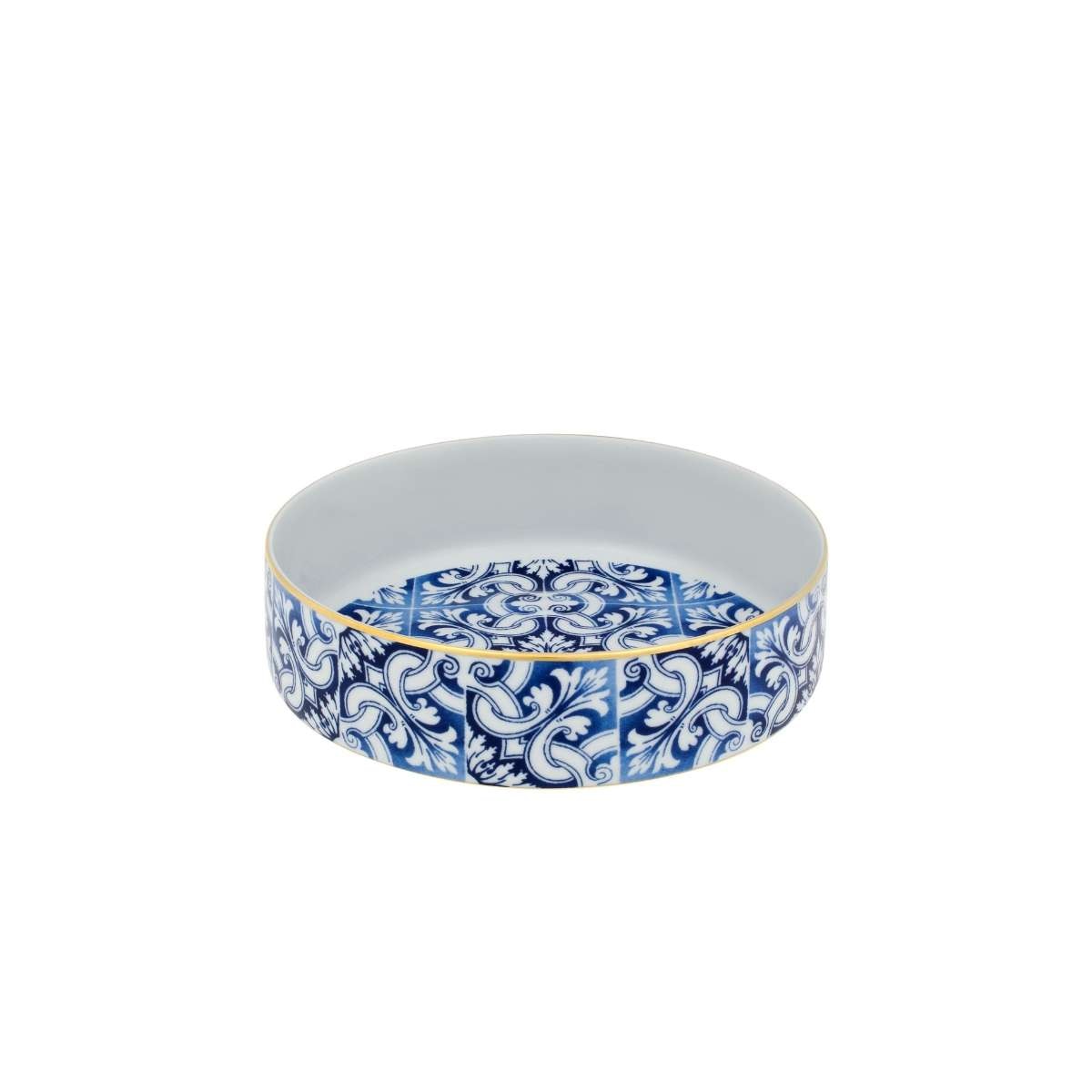 Imagen 0 de Ensaladera Azulejos Transatlántica Vista Alegre Azul