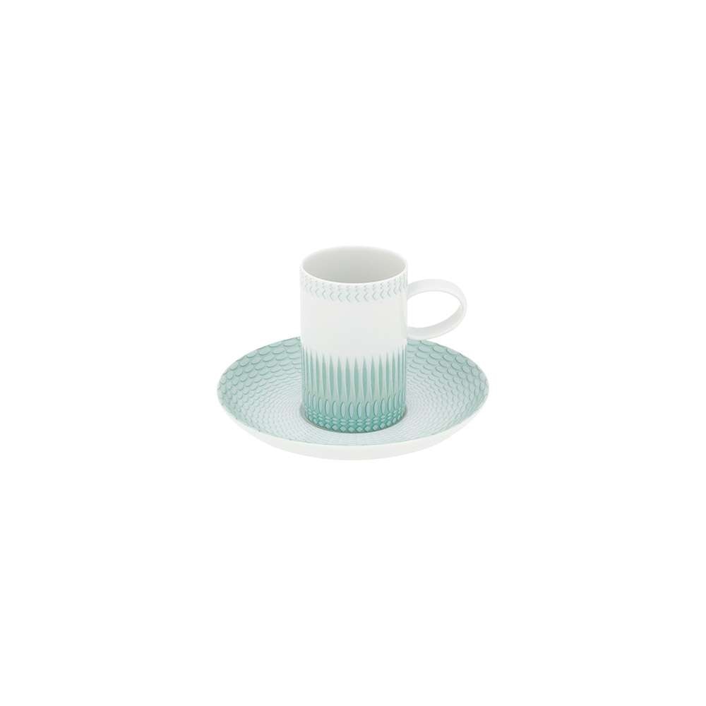 Imagen 1 de Taza de café con plato Venezia Vista Alegre Verde