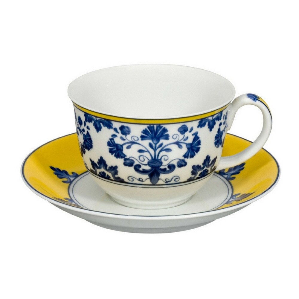 Imagen 1 de Taza de desayuno con plato Castelo Branco Vista Alegre - Azul Azul