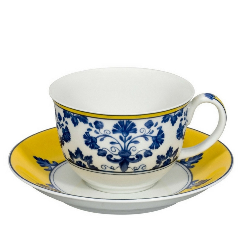Imagen 1 de Taza de té con plato Castelo Branco Vista Alegre Azul