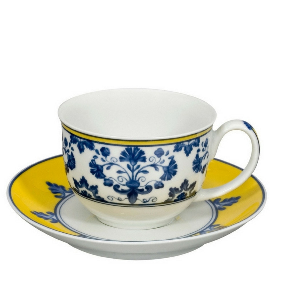 Imagen 1 de Taza de café con plato Castelo Branco Vista Alegre - Azul Azul