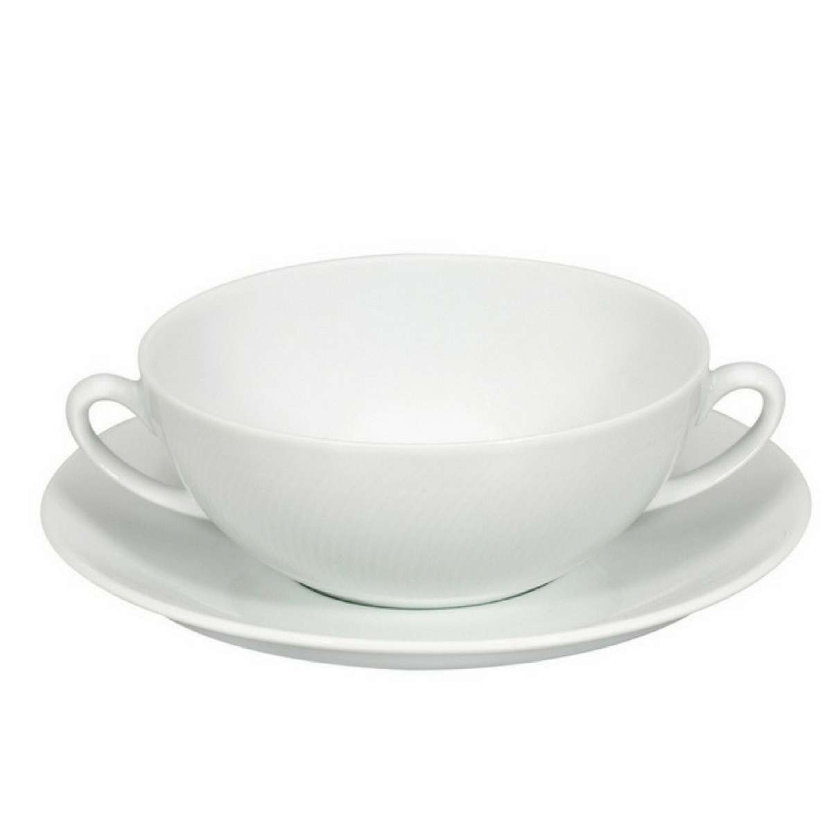 Imagen 1 de Taza de consomé con plato Spirit White Vista Alegre - Blanco Blanco