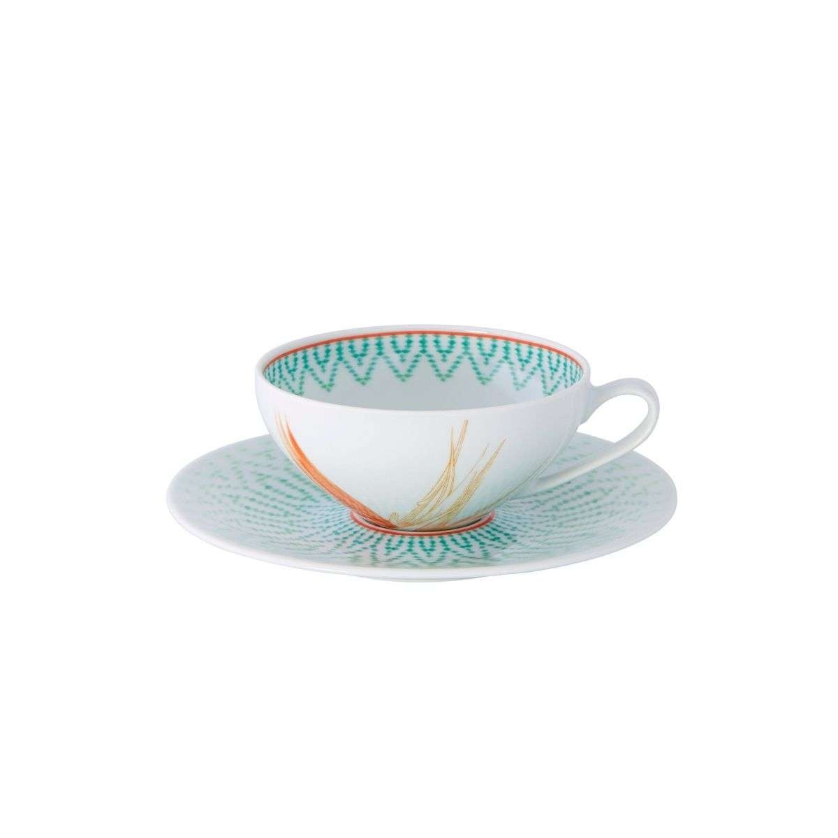 Imagen 1 de Taza de té con plato Fiji Vista Alegre - Multicolor Multicolor