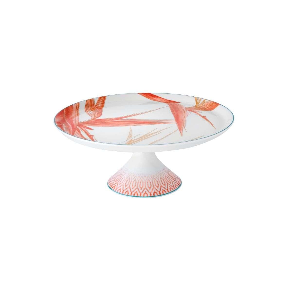 Imagen 0 de Plato de tarta con pie Fiji Vista Alegre Naranja