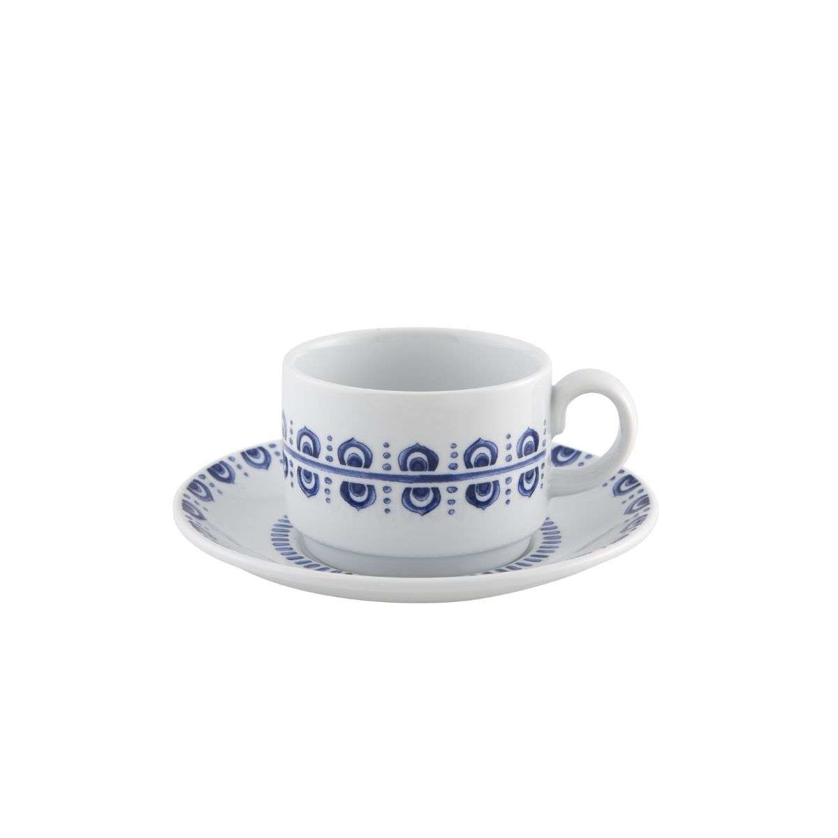 Imagen 0 de Taza de té con plato Azure Lux Vista Alegre Azul