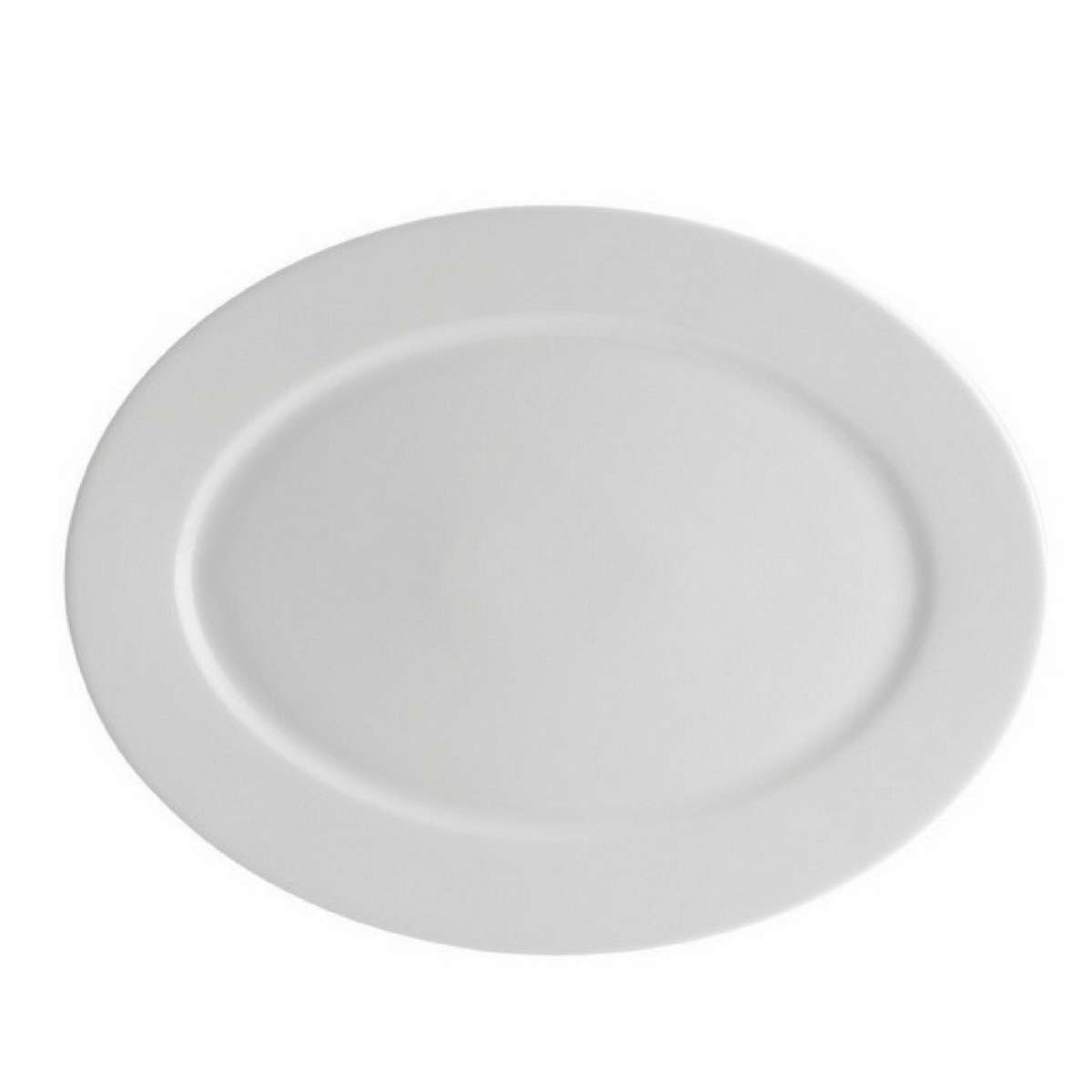 Imagen 1 de Fuente Oval Broadway White Vista Alegre - Blanco Pequeña Blanco