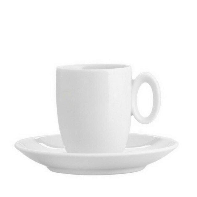 Taza Café con Platillo Broadway White Vista Alegre