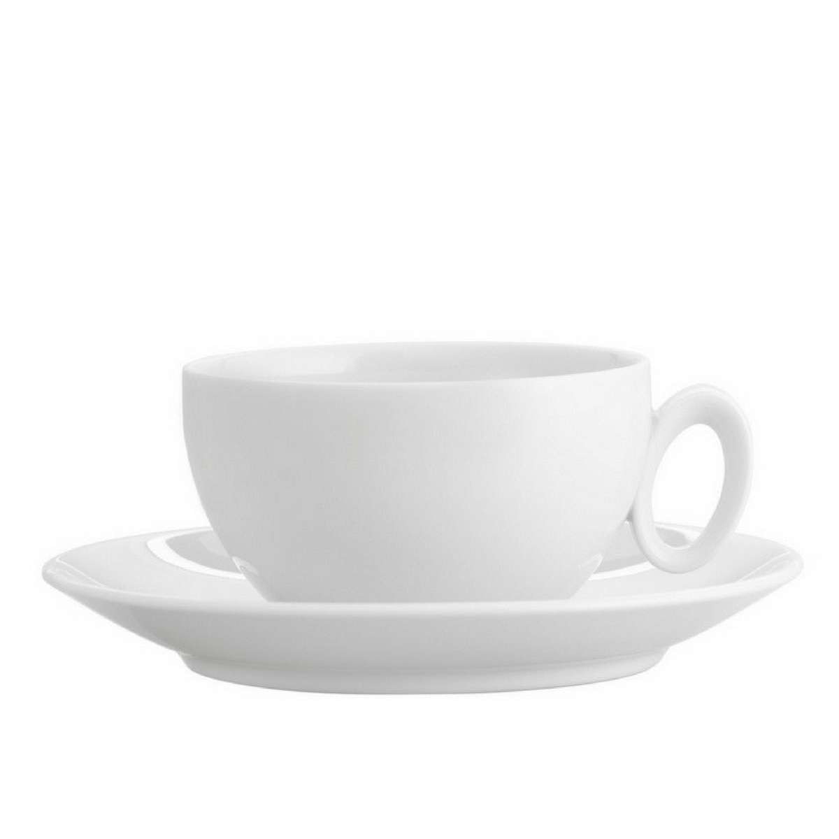 Imagen 1 de Taza de té con plato Broadway White Vista Alegre - Blanco Blanco