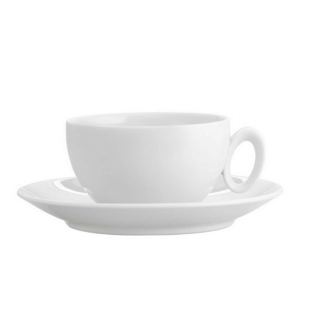 Imagen 1 de Taza de desayuno con plato Broadway White Vista Alegre - Blanco Blanco