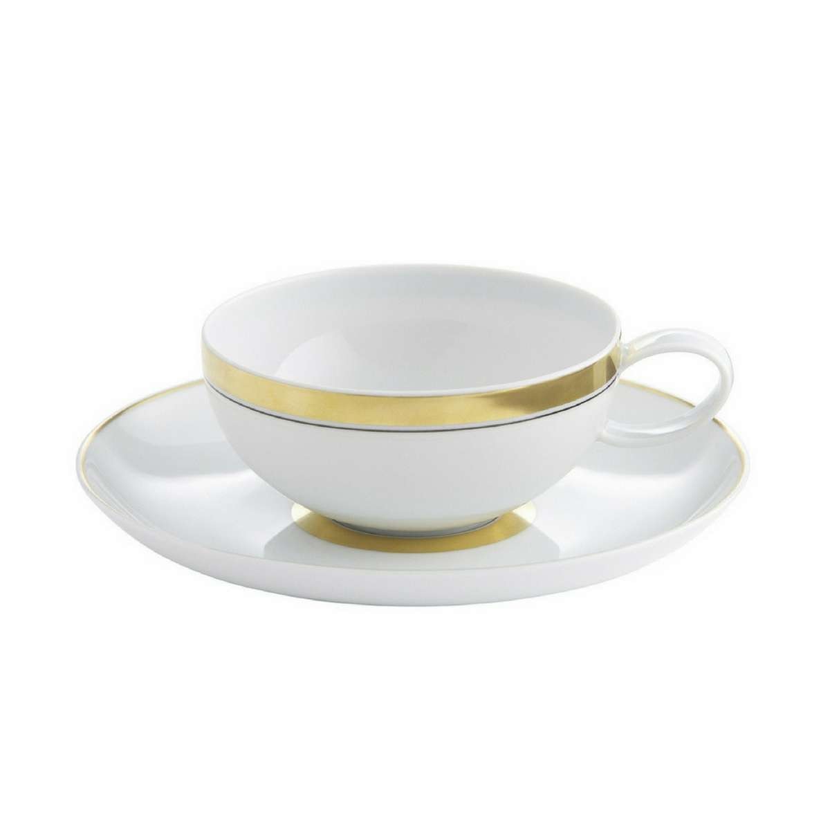 Imagen 1 de Taza de té con plato Domo Gold Vista Alegre - Oro Oro