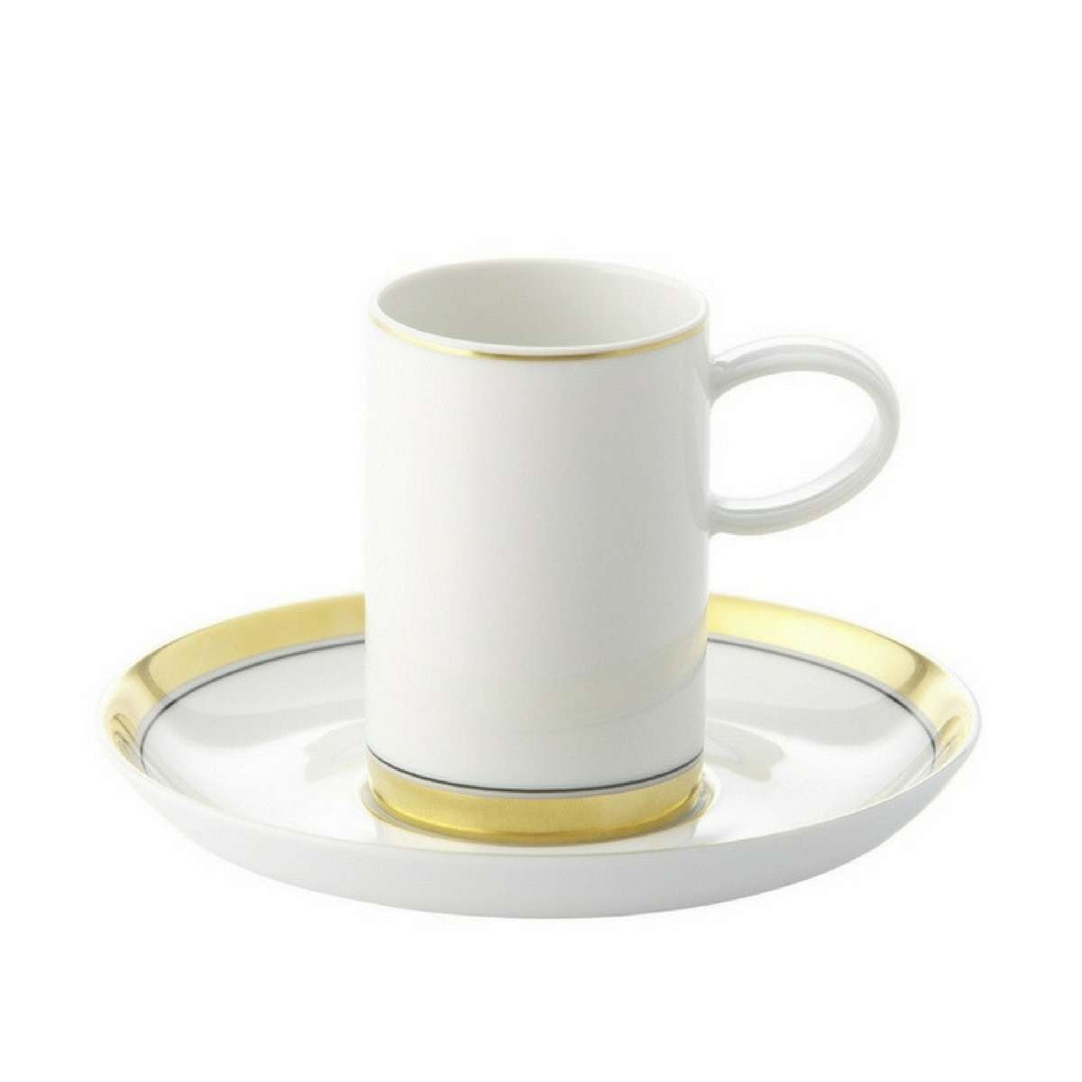 Imagen 1 de Taza de café con plato Domo Gold Vista Alegre - Oro Oro