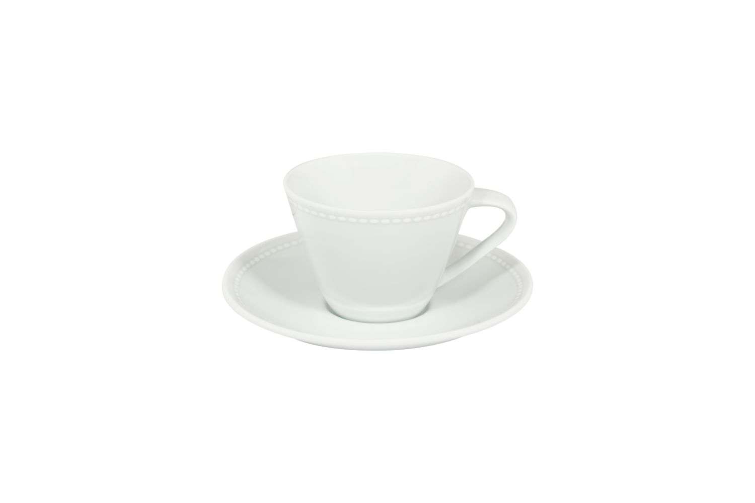 Imagen 0 de Taza café con plato Perla Vista Alegre Blanco