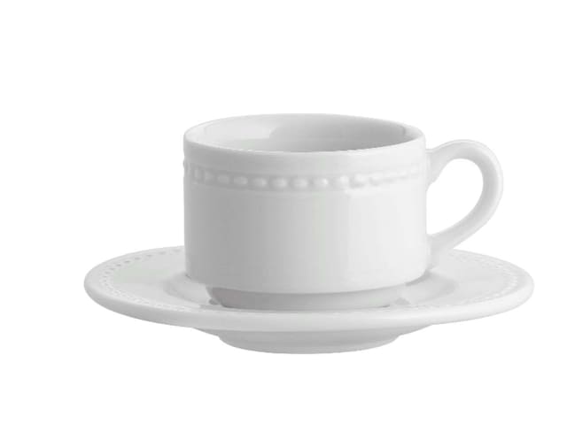 Imagen 0 de Taza de desayuno con plato Perla Vista Alegre
