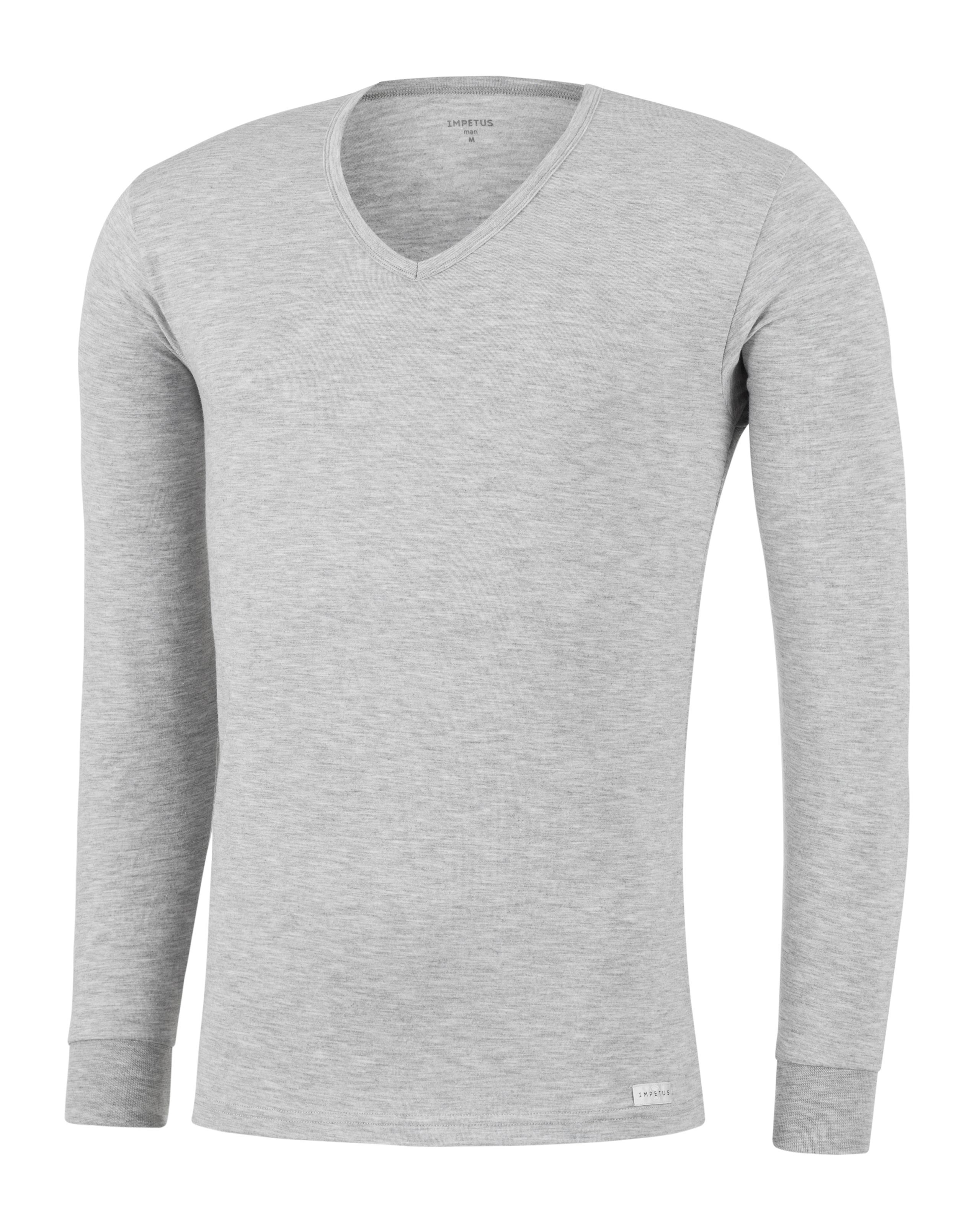 Camiseta interior de hombre negra de manga larga - Impetus - Gris Gris-4