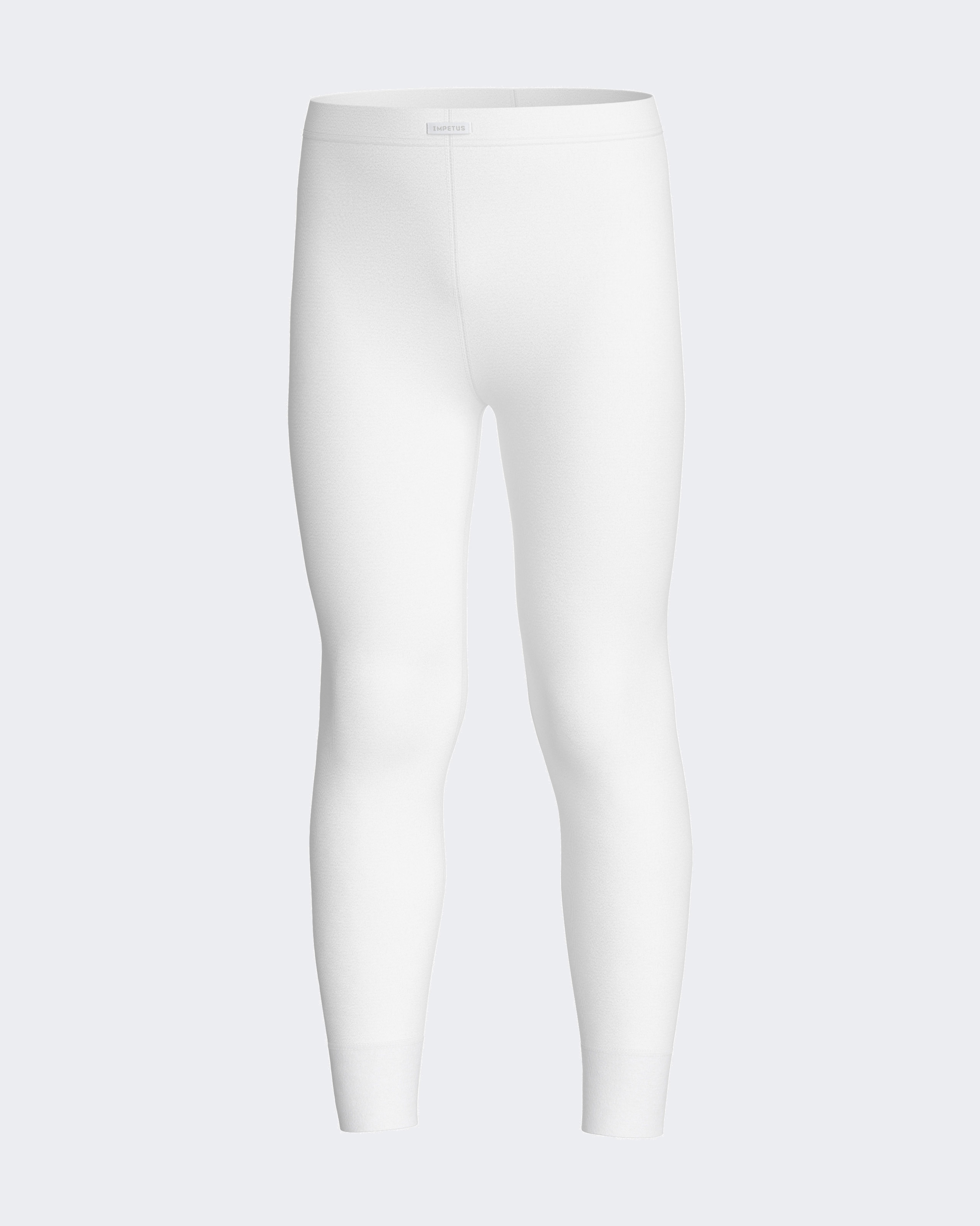 Imagen 2 de Pantalón interior térmico liso con puños y cintura elástica - Impetus - Blanco Blanco