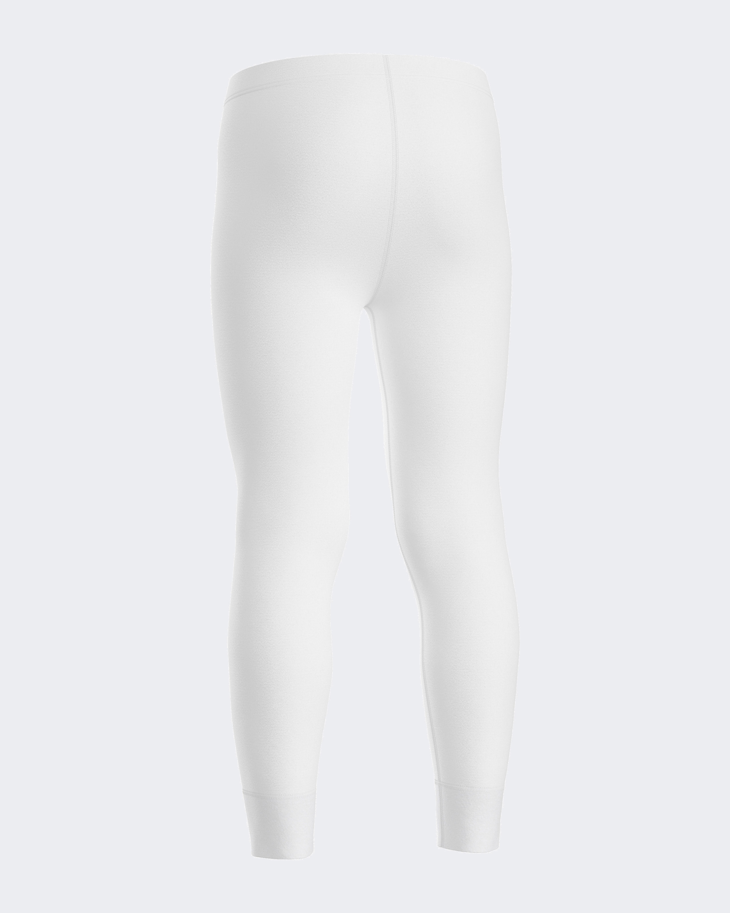 Imagen 3 de Pantalón interior térmico liso con puños y cintura elástica - Impetus - Blanco Blanco