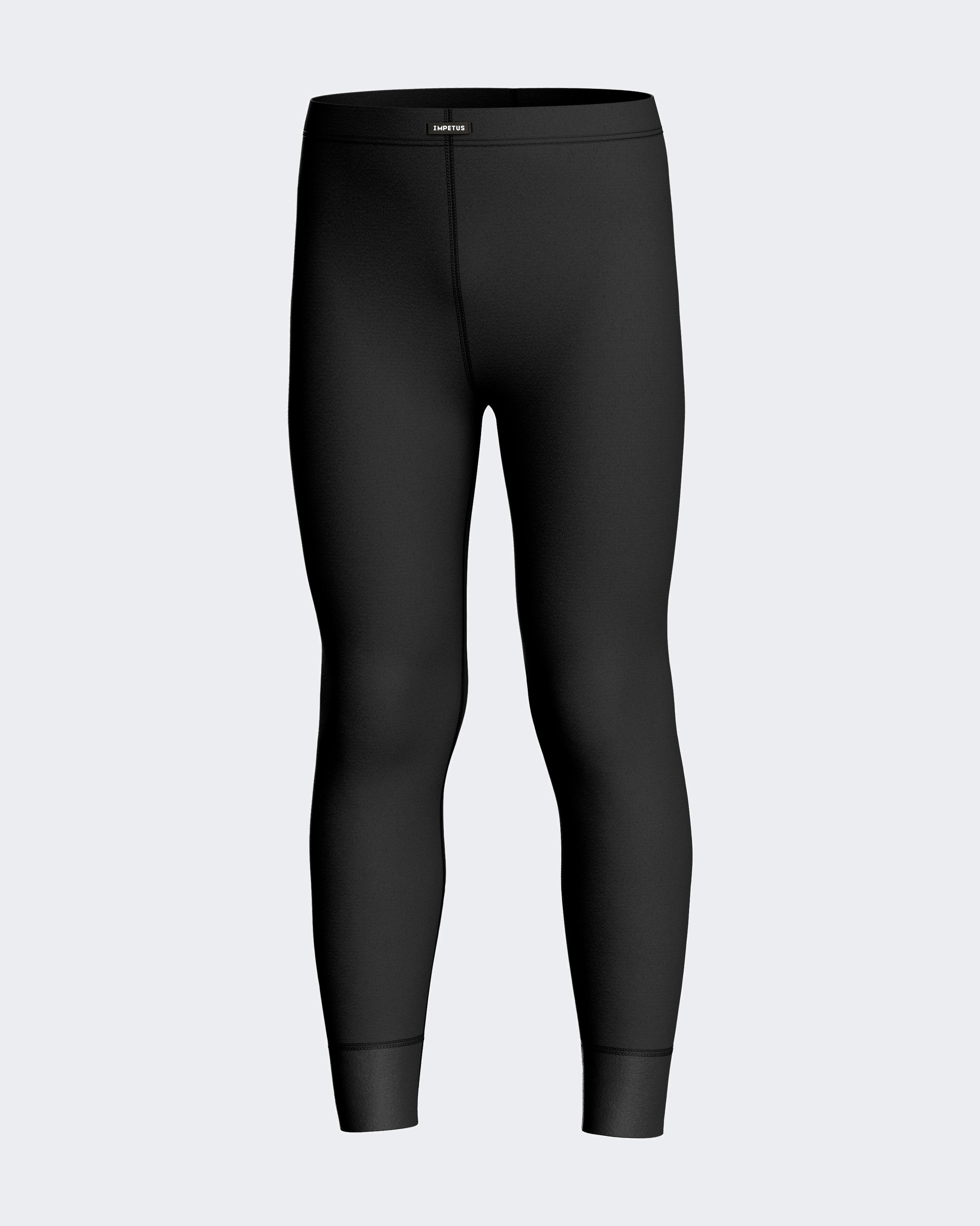 Imagen 2 de Pantalón interior térmico liso con puños y cintura elástica - Impetus - Negro Negro