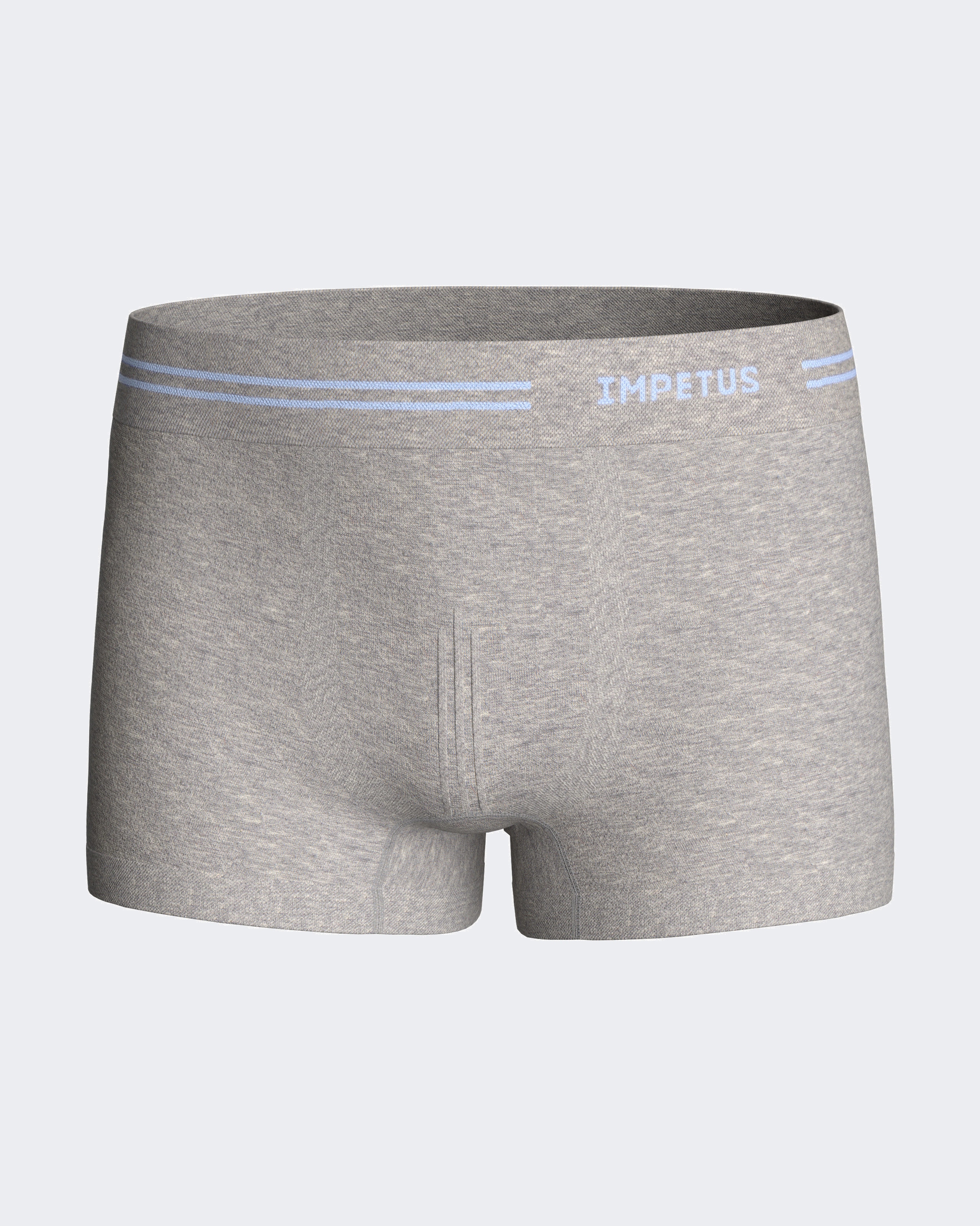 Pack de dos bóxers de niño lisos y sin costuras - Impetus - Gris Gris-3