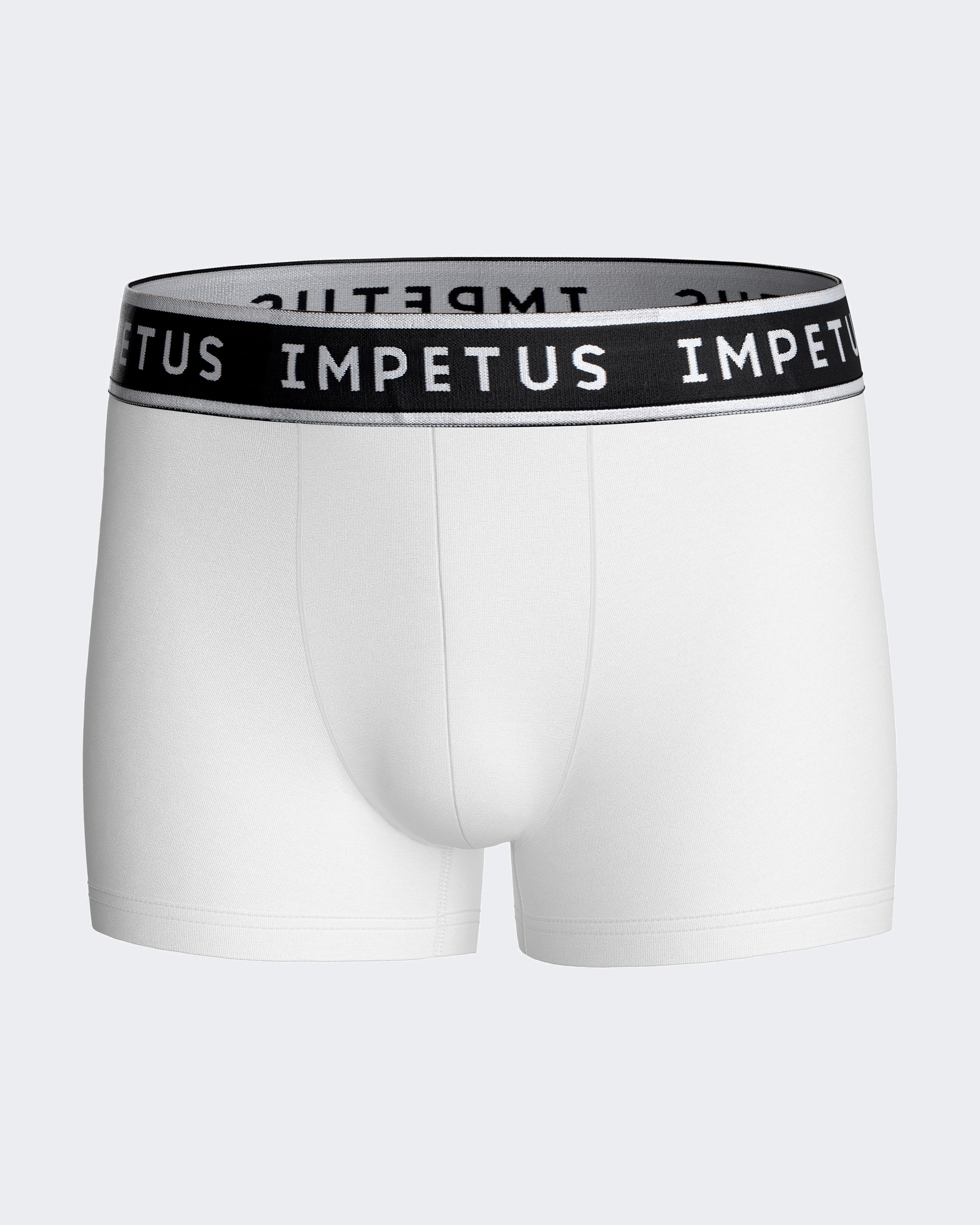 Pack de dos bóxers de niño lisos con goma vista en la cintura - Impetus - Blanco Blanco-2