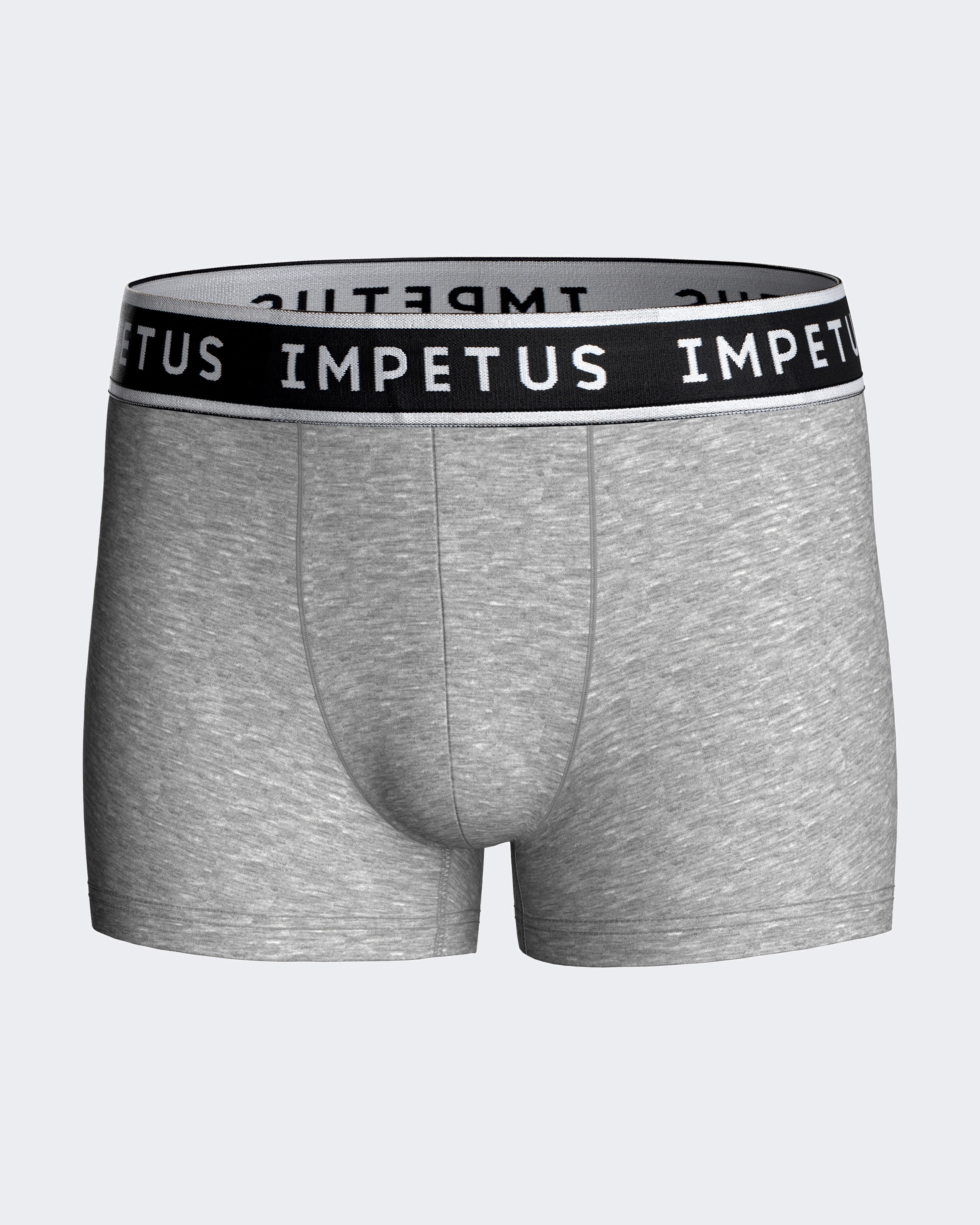 Pack de dos bóxers de niño lisos con goma vista en la cintura - Impetus - Gris Gris-2