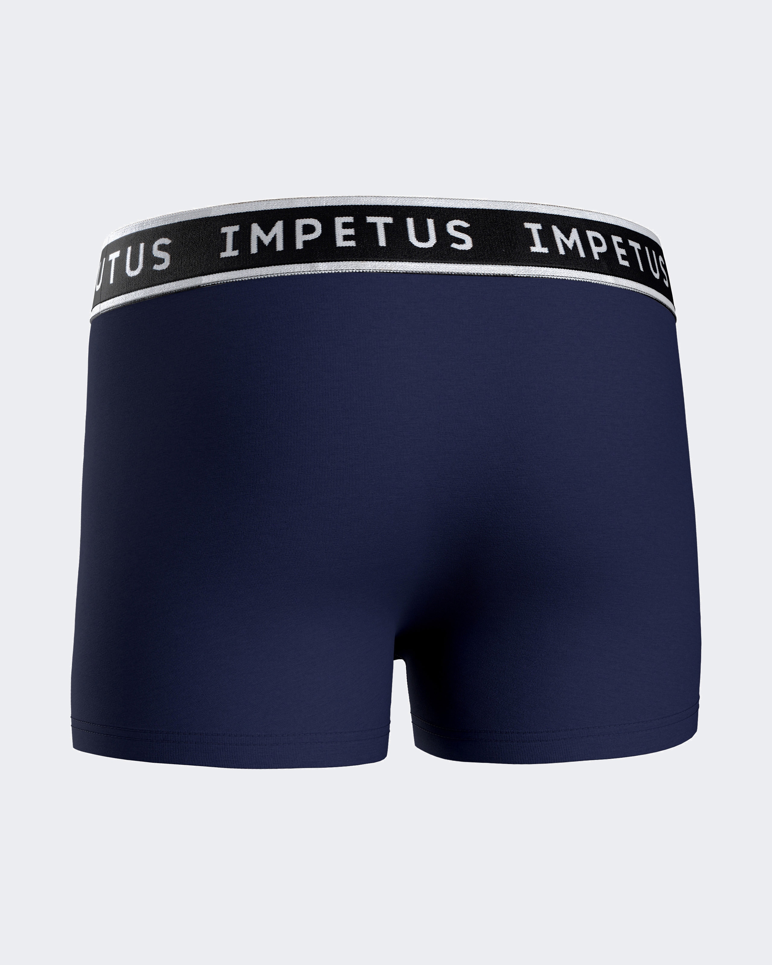 Pack de dos bóxers de niño lisos con goma vista en la cintura - Impetus - Gris Gris-5