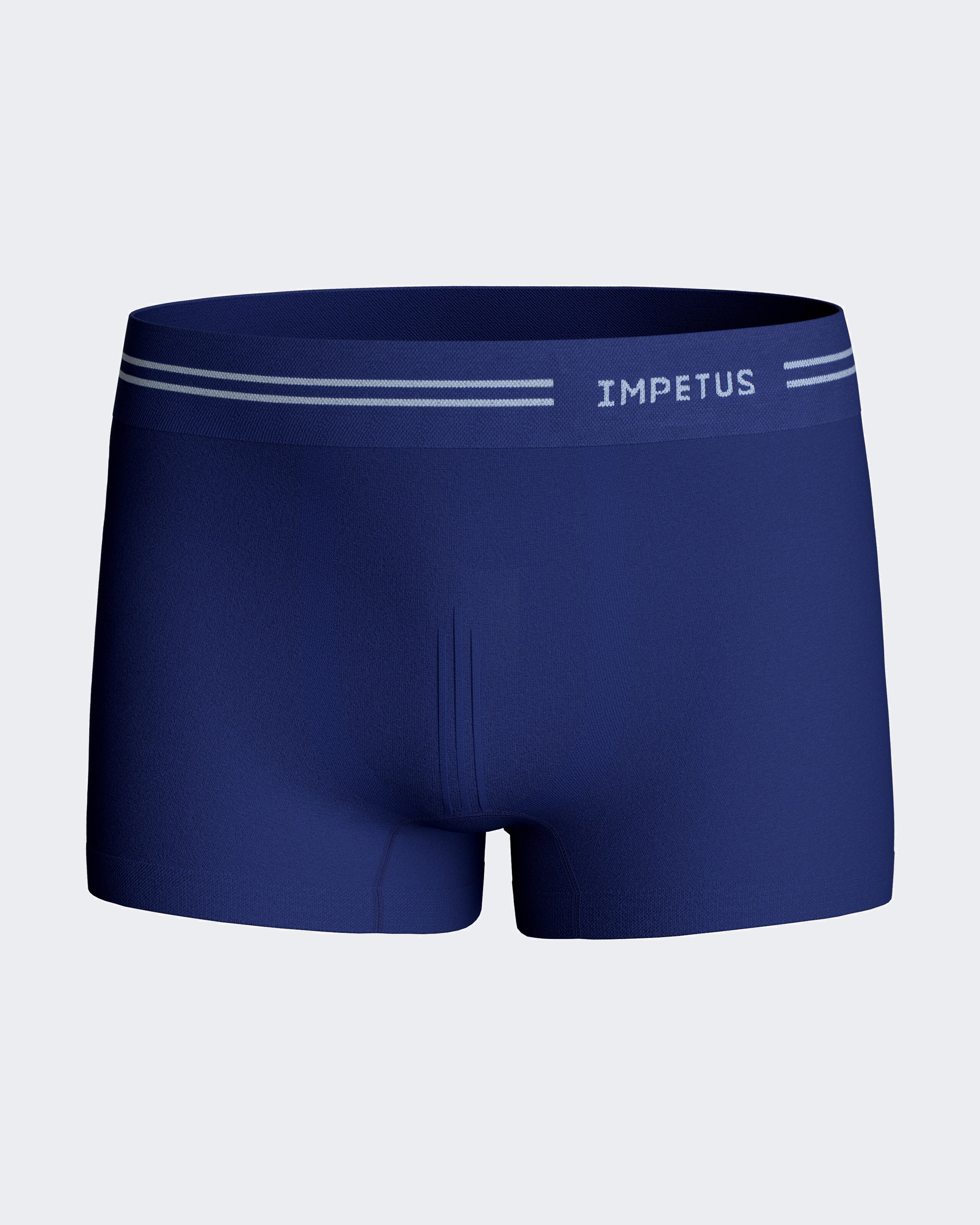 Pack de dos bóxers de niño lisos y sin costuras - Impetus - Azul marino Azul marino-3