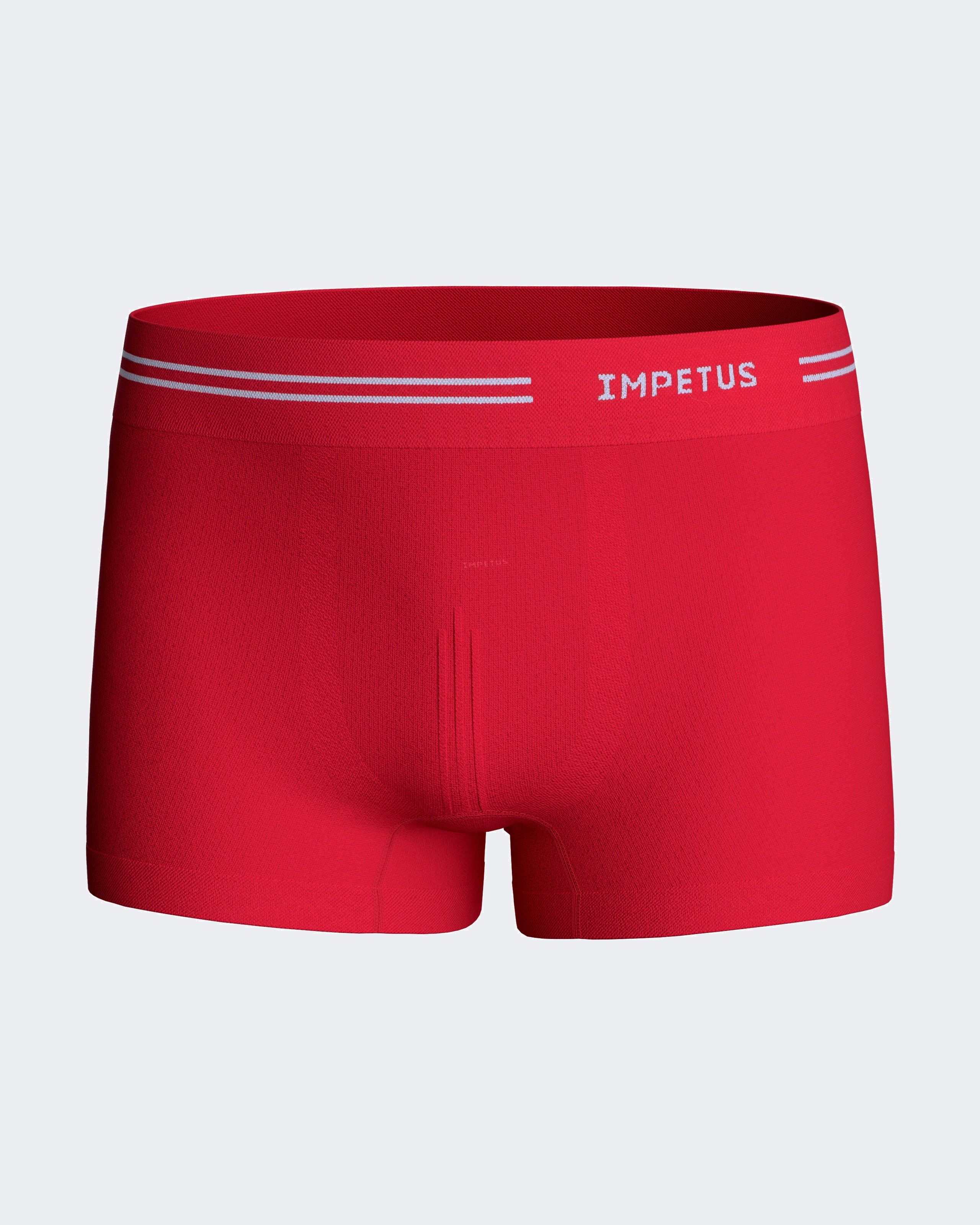 Pack de dos bóxers de niño lisos y sin costuras - Impetus - Rojo Rojo-2