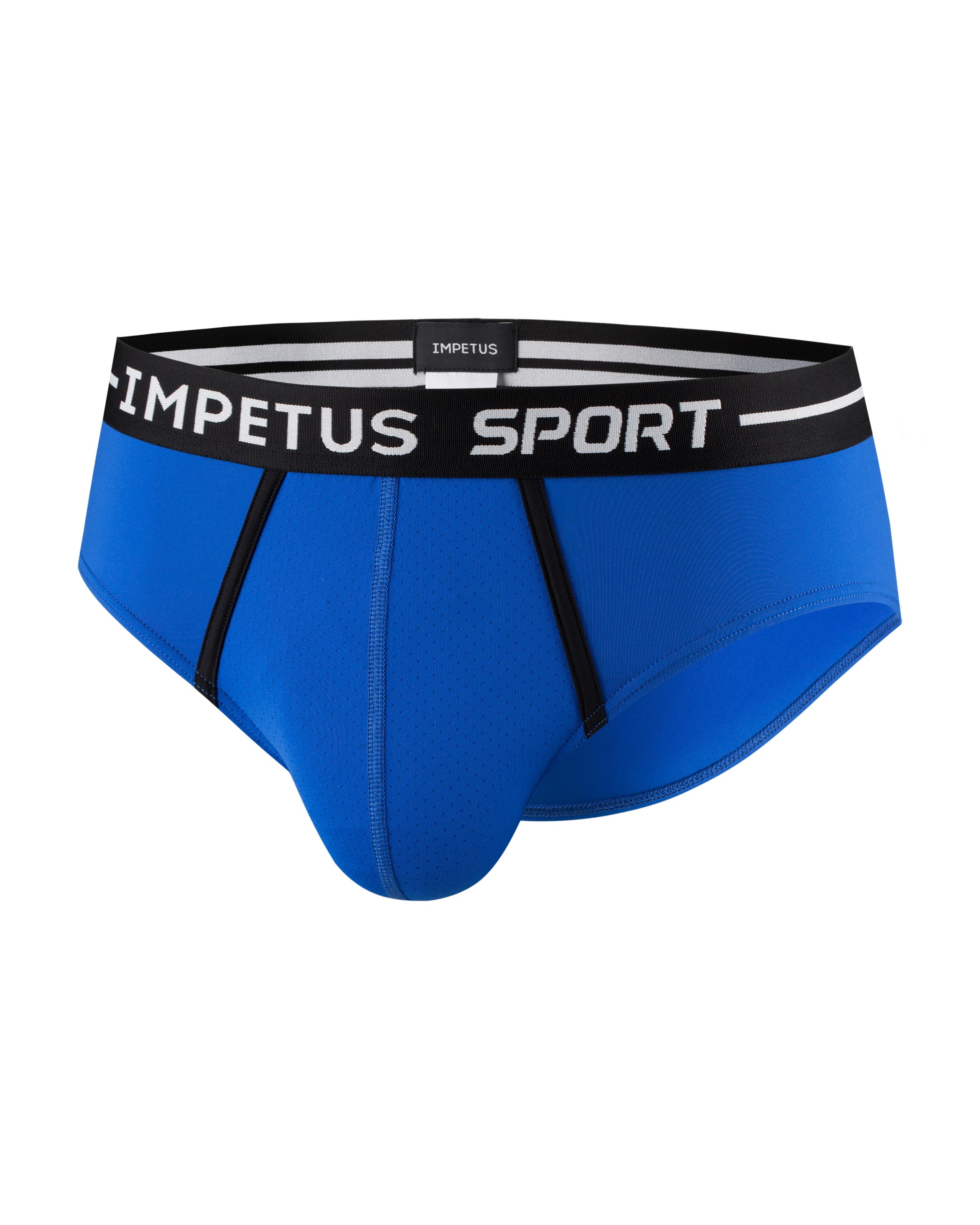 Slip de punto de hombre en poliamida - Impetus - Azul Azul-4