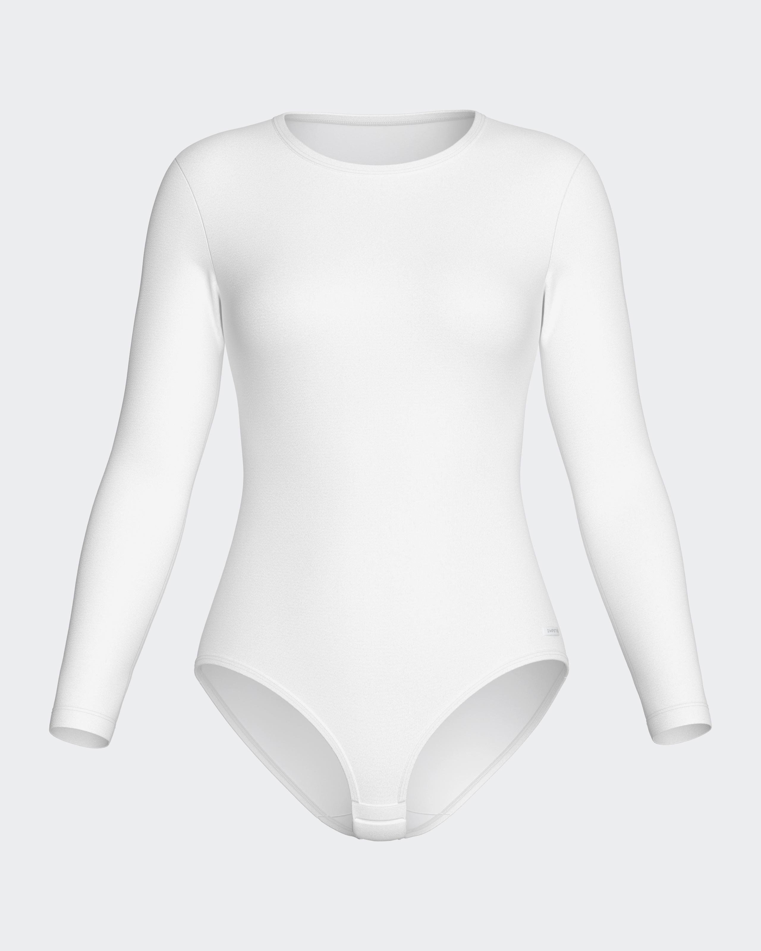 Body térmico de manga larga con cuello redondo - Impetus - Blanco Blanco-3