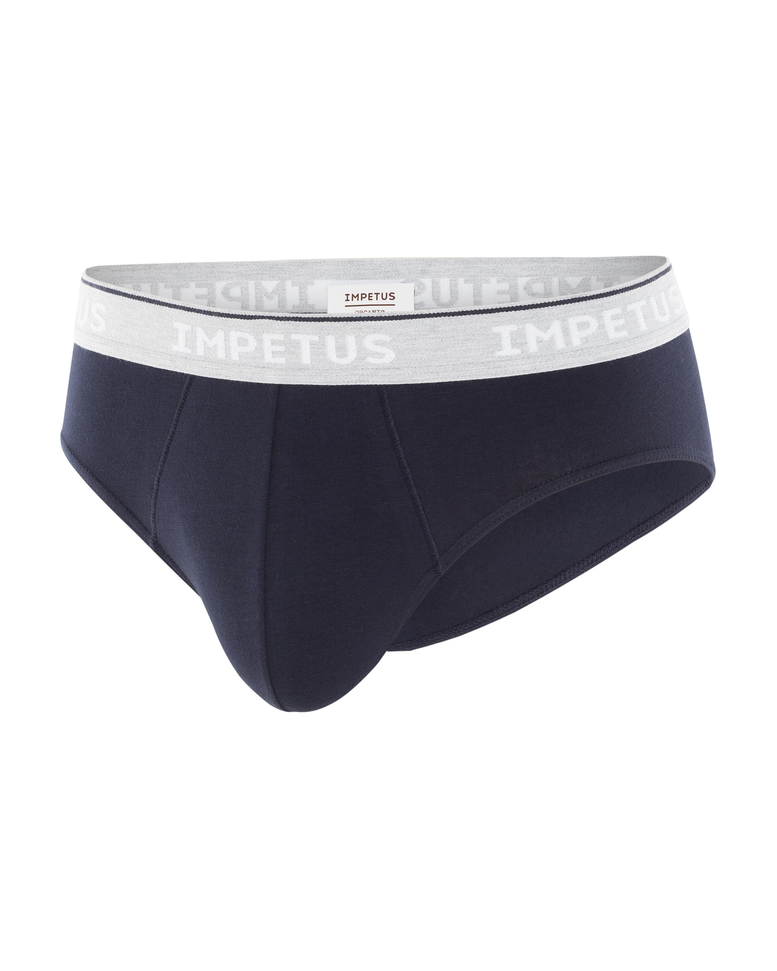 Slip de punto de hombre en algodón bio - Impetus - Negro Negro-4