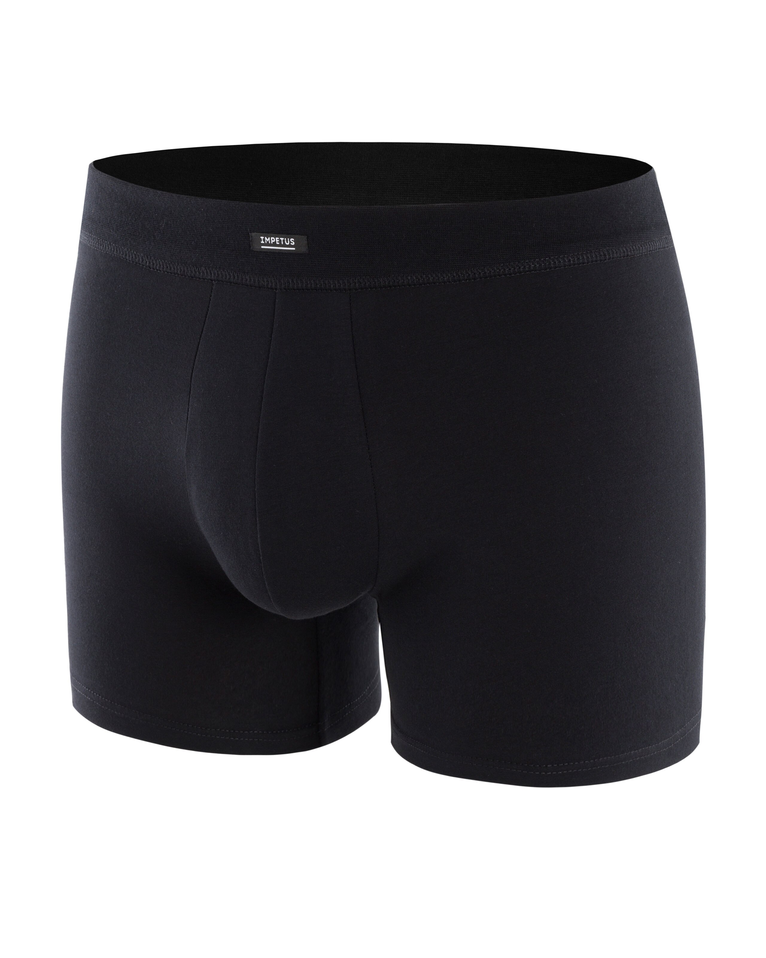Boxer de punto de hombre Impetus negro liso - Negro Negro-4