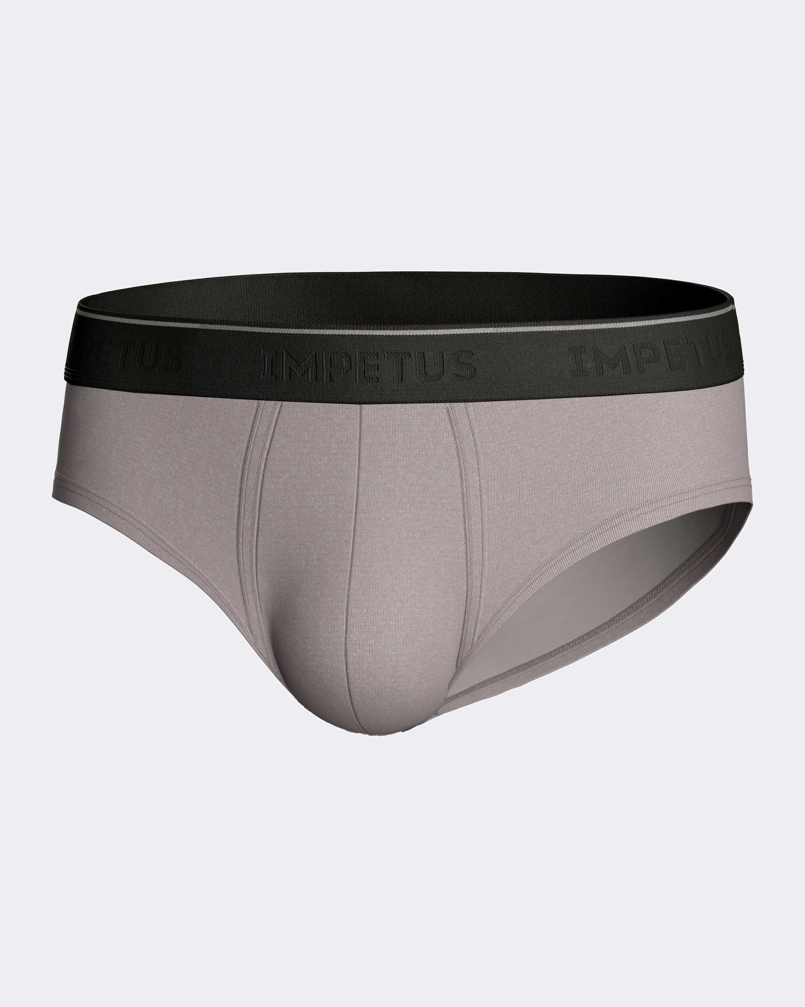Slip de punto de hombre en Lyocell - Impetus - Gris Gris-4