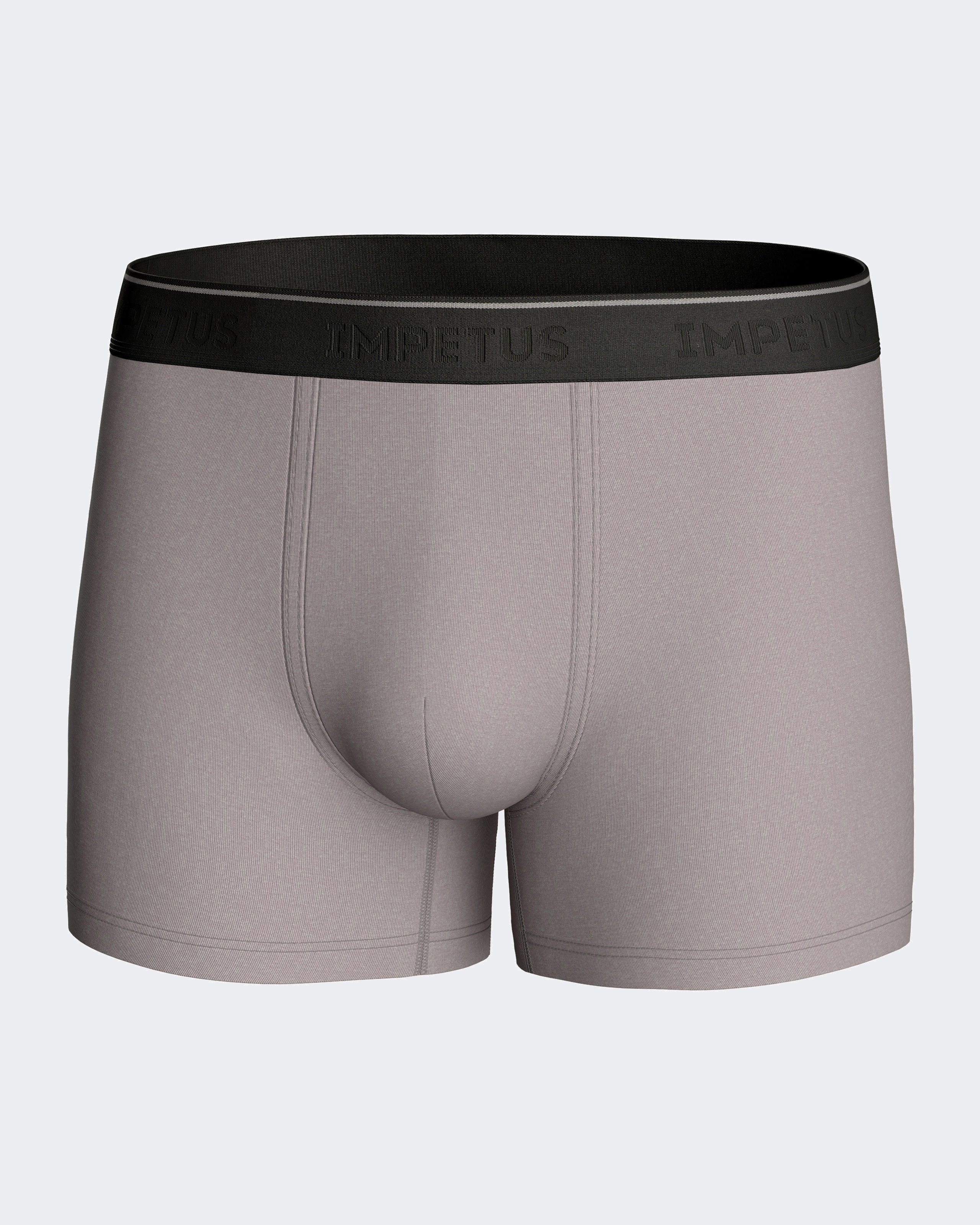 Bóxer de punto de hombre en Lyocell - Impetus - Gris Gris-4