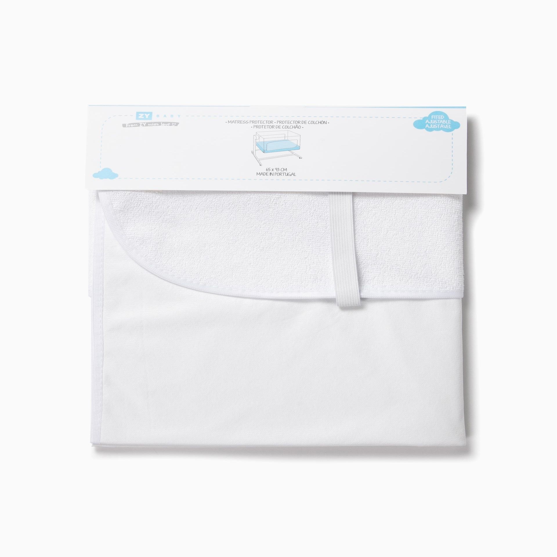 Imagen 0 de Protector de colchón para colecho 65 x 95 Zippy en blanco Blanco