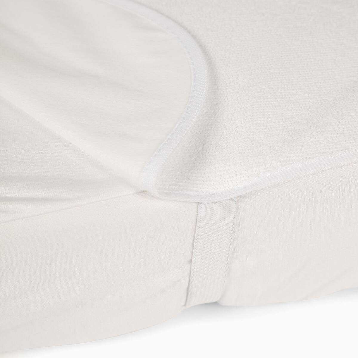 Protector de colchón para colecho 65 x 95 Zippy en blanco Blanco-3