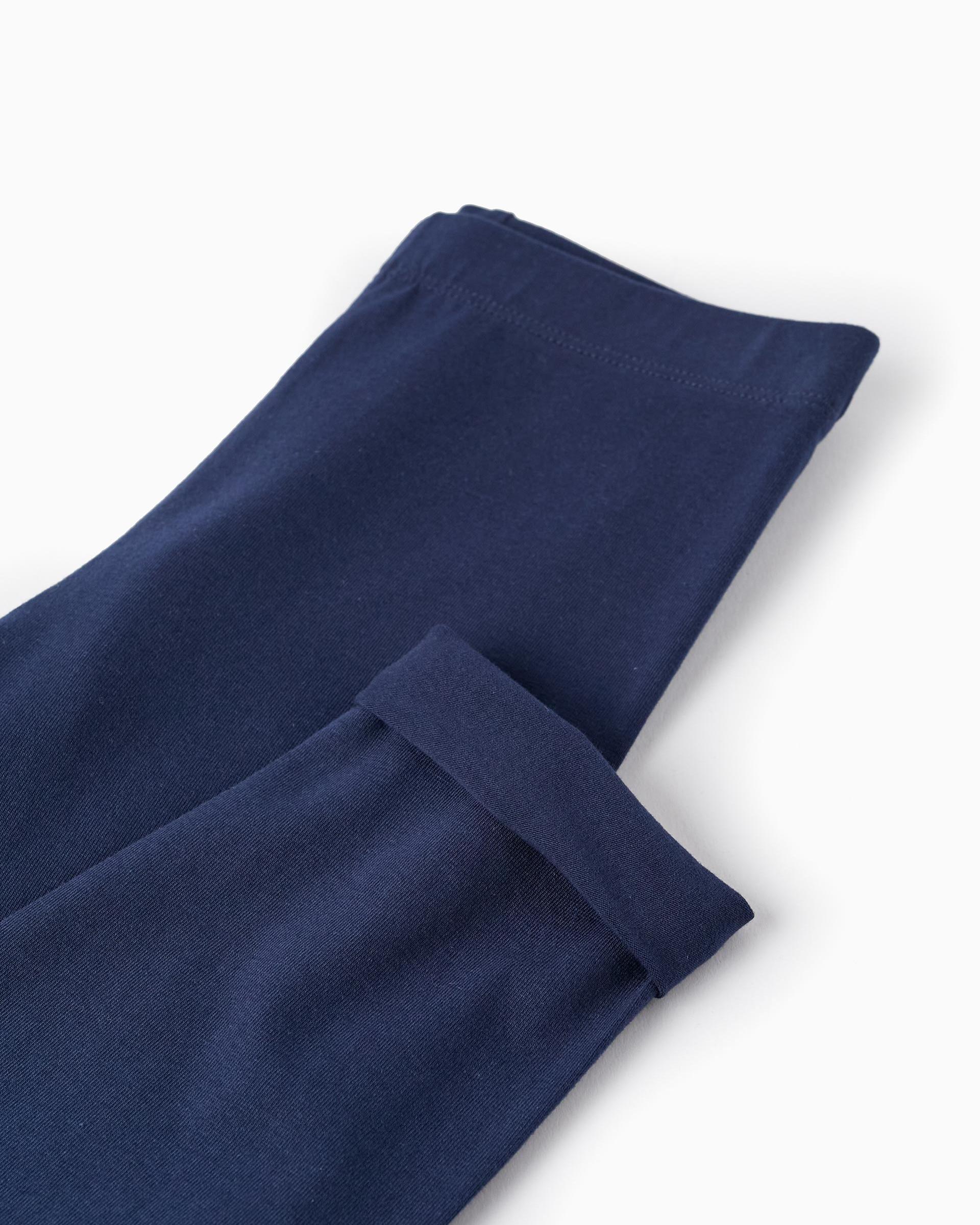 Pack de 2 leggins de niña con cintura flexible - Zippy - Azul marino Azul marino-2