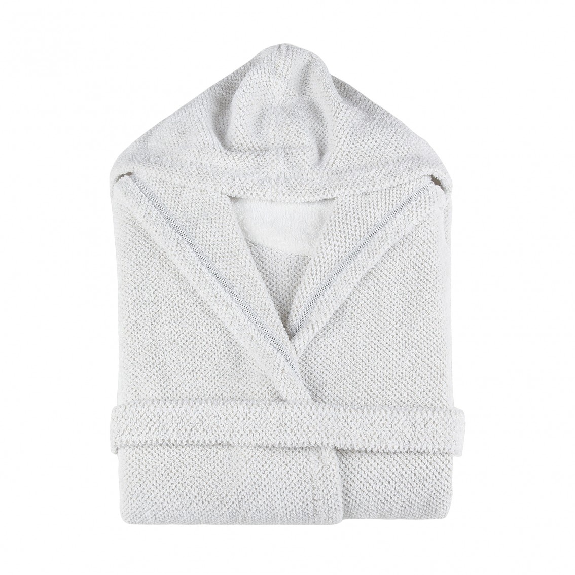 Imagen 1 de Albornoz Linen Waffle Graccioza - Blanco S Blanco