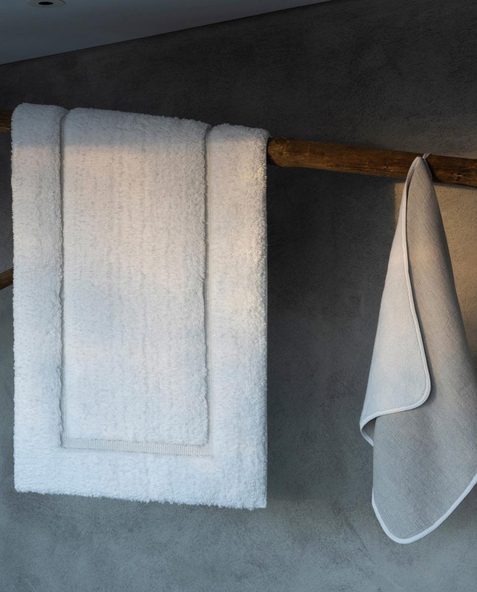 Imagen 2 de Toalla de baño Linen Duo Graccioza - Blanco Tocador Blanco