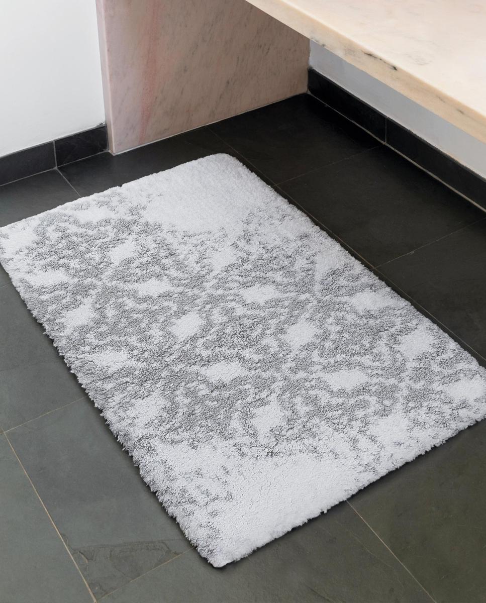 Alfombra de baño Vintage Tile Graccioza - Blanco / Gris claro 70 x 120 cm Blanco / Gris claro-2