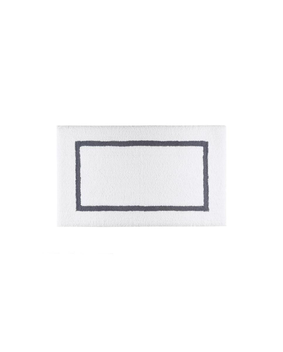 Imagen 1 de Alfombra de baño Double Tone Graccioza - Blanco / Azul marino 50 x 80 cm Blanco / Azul marino